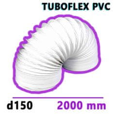 Mikawi Flexibilní větrací PVC potrubí d150 délka 2000 mm TUBOFLEX MIKAWI 59-3494