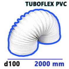 Mikawi Flexibilní větrací PVC potrubí d100 délka 2000 mm TUBOFLEX MIKAWI 59-3489