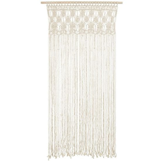 PartyDeco Svatební Macrame, smetanově bílý, 94,5 x 171 cm