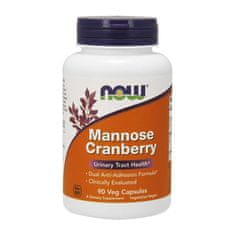 NOW Foods Doplňky stravy NOW Foods Mannose Cranberry d-manóza s brusinkami (90 kapslí) 4574