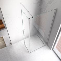 BPS-koupelny Sprchová zástěna se sklopnými dveřmi HYD-WI15 90+50 (sklopné dveře) chrom/transparent