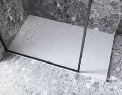 BPS-koupelny Obdélníková sprchová vanička z SMC kompozitu VEXO R 100x80 (120x80, 120,130,140,150,160,170,180x90) BV-100-80-P