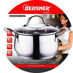 Bergner Kastrol nerez s poklicí 20 cm Gourmet