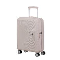 American Tourister Cestovní kufr Soundbox 55cm Beach Shimmer Béžový rozšiřitelný