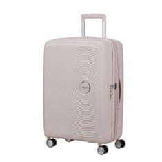 American Tourister Cestovní kufr Soundbox 67cm Beach Shimmer Béžový rozšiřitelný