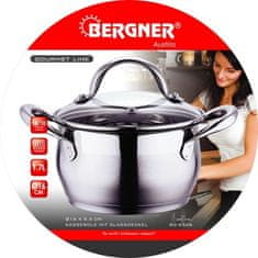 Bergner Kastrol nerez s poklicí 16 cm Gourmet