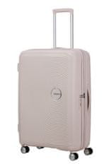 American Tourister Cestovní kufr Soundbox 77cm Beach Shimmer Béžový rozšiřitelný