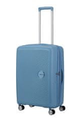 American Tourister Cestovní kufr Soundbox 67cm Sea Shimmer Modrý rozšiřitelný