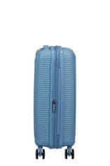 American Tourister Cestovní kufr Soundbox 55cm Sea Shimmer Modrý rozšiřitelný