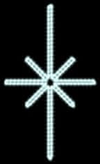 DecoLED DecoLED LED světelný motiv hvězda Polaris,55x45cm,ledově bílá EFD15S2