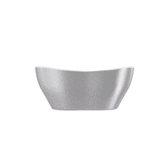 Besco Volně stojící vana VIYA Glam - stříbrná 160 × 70 cm