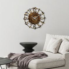 ASIR GROUP Dekorativní kovové nástěnné hodiny Metal Wall Clock 15 - 1, Vícebarevná