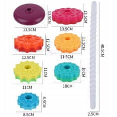 Sferazabawek Zakřivená pyramidální věž Montessori s duhou, největší XXL 41c