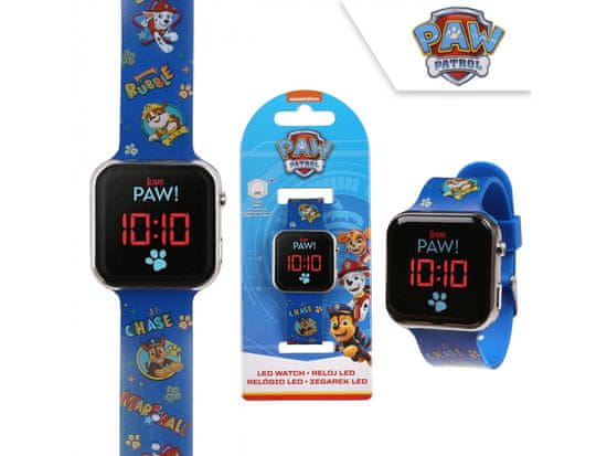 sarcia.eu Paw Patrol Modré hodinky pro chlapce, digitální hodinky