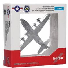 Herpa Lockheed C-130J-30 Super Hercules, USAF, 37th Airlift Squadron, Ramstein Air Base, USA, 1/500