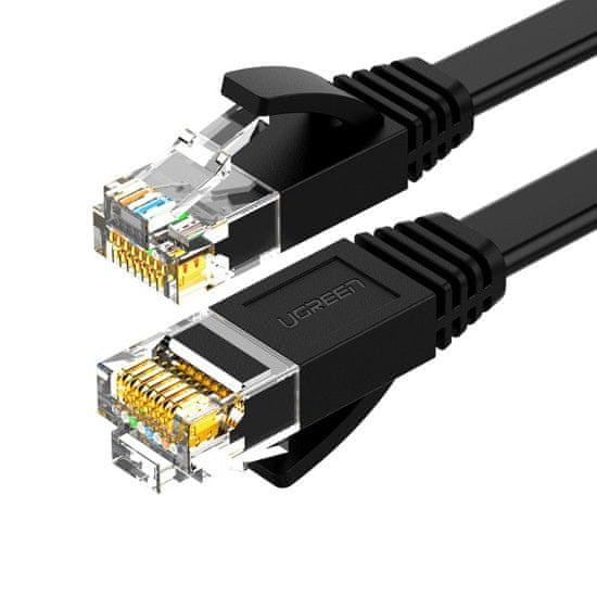 Ugreen NW102 Flat kabel LAN Ethernet Cat6 10m, černý