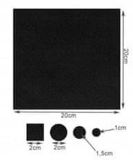 ISO 15098 Samolepicí plstěné podložky pod nábytek 144 ks
