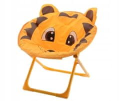 Kaemingk Dětská skládací zahradní židle oranžová Lion