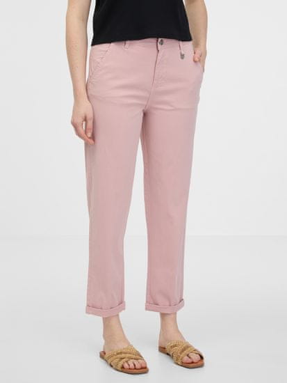Orsay Světle růžové dámské kalhoty