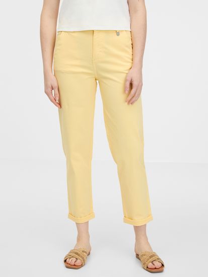 Orsay Žluté dámské kalhoty