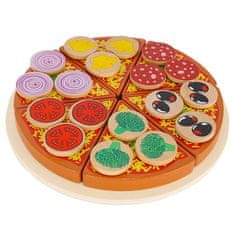 Kruzzel 22471 Dřevěná krájecí pizza PIZZA 21cm