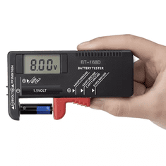 BIGSTREN 19898 Tester baterií digitální BT-168D, R3, R6, R20, R14, 9V