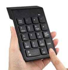 APT AK86A Bezdrátová numerická klávesnice - černá
