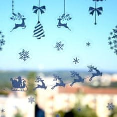 GFT Vánoční nálepky na okno - sobí spřežení