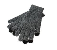 APT Set čepice nákrčník rukavice, šedá melánž, BQ52C