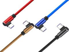 Verk 06308 USB Kabel -C, zahnuté konektory 1m color