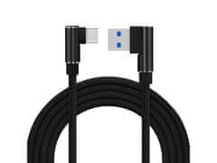 Verk 06308 USB Kabel -C, zahnuté konektory 1m color