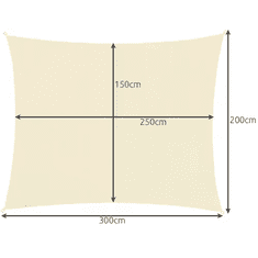 Gardlov 23163 Sluneční plachta 3x2m - béžová