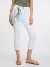 Guess Bílé dámské skinny fit džíny s šátkem Guess 1981 Capri 25
