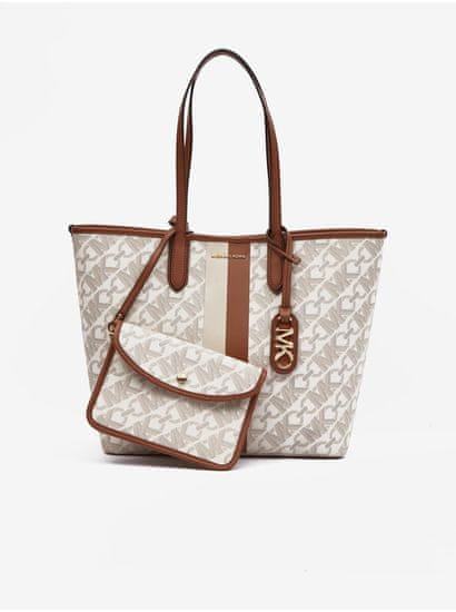 Michael Kors Béžová dámská kabelka Michael Kors Eliza Open Tote