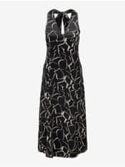 ONLY Černé dámské vzorované midi šaty ONLY Jane M