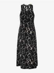 ONLY Černé dámské vzorované midi šaty ONLY Jane M