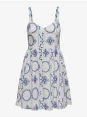 ONLY Modro-bílé dámské vzorované šaty ONLY Daphne L