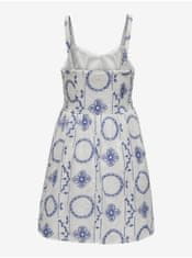 ONLY Modro-bílé dámské vzorované šaty ONLY Daphne L