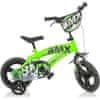 Dětské kolo BMX 125XL černo-zelené 12