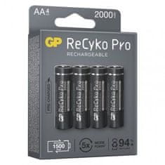 GP Nabíjecí baterie ReCyko Pro Professional AA (HR6), 4 ks, černé 1033224200