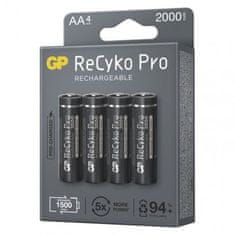 GP Nabíjecí baterie ReCyko Pro Professional AA (HR6), 4 ks, černé 1033224200