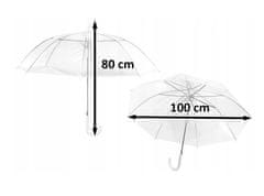 Pronett XJ5238 Dámský průhledný deštník čirý