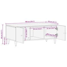 Vidaxl Konferenční stolek 100 x 54 x 40 cm masivní mangovníkové dřevo