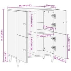 Vidaxl Odkládací skříňka 60 x 33 x 75 cm masivní mangovníkové dřevo