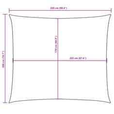 Vidaxl Stínící plachta oxfordská látka obdélníková 2 x 2,5 m bílá