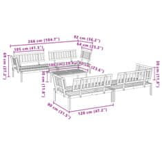Vidaxl 5dílná zahradní paletová sedací souprava masivní akáciové dřevo
