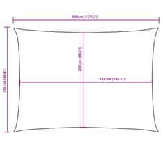 Vidaxl Stínící plachta oxfordská látka obdélníková 2,5 x 4,5 m taupe