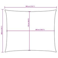 Vidaxl Stínící plachta oxfordská látka obdélníková 2 x 3 m taupe