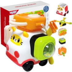 WOOPIE Woopie Baby Montessori konstrukce Manipulační auto Kitty 1