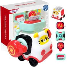 WOOPIE Woopie Baby Montessori konstrukce Manipulační auto Kitty 2